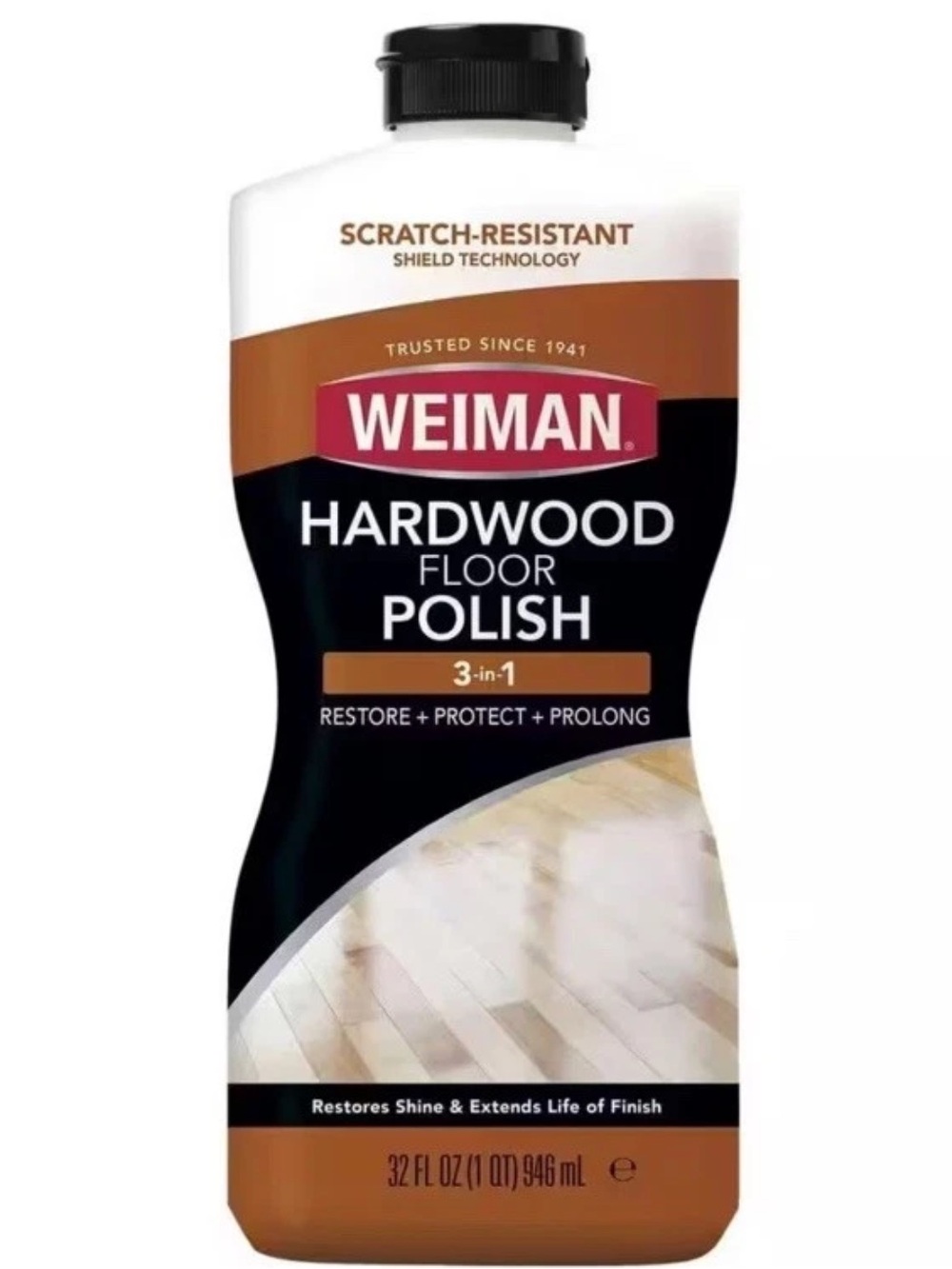 Weiman Wood Floor Polish and Restorer - 32 Ounce - High-Traffic Hardwood